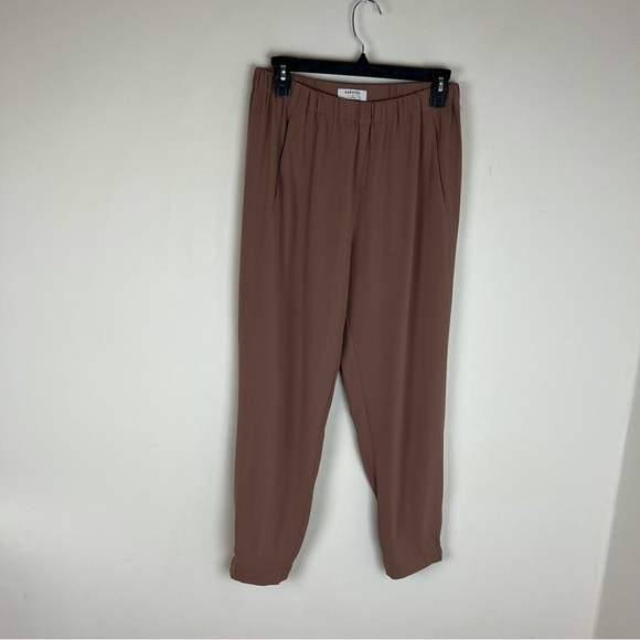 Aritzia Babaton the dexter pull on tuxedo pants Tan Size M - Picture 4 of 8